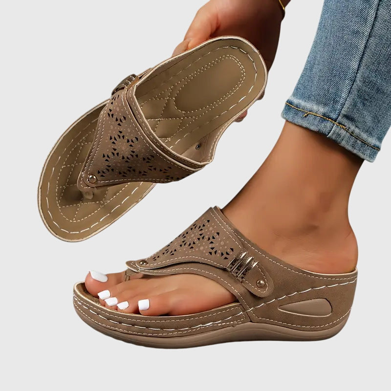 Women’s Lightweight Slip-On Sandals with Supportive Sole