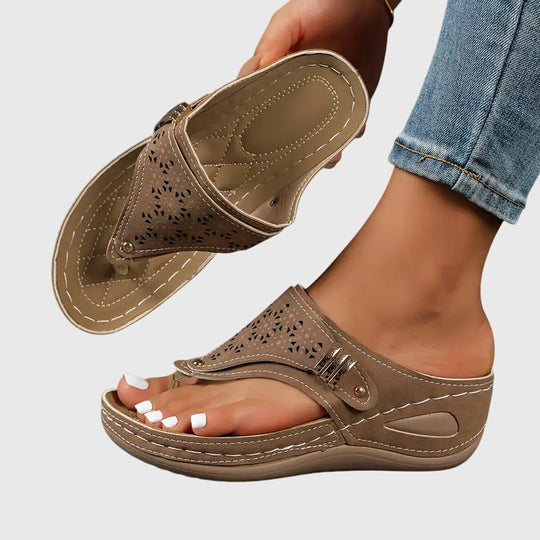 Women’s Lightweight Slip-On Sandals with Supportive Sole