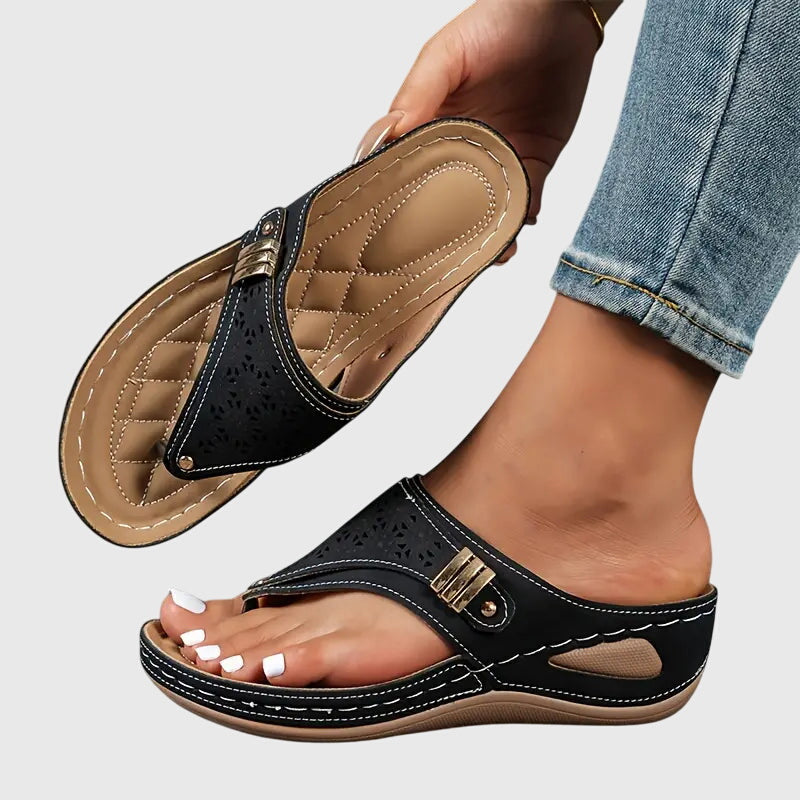 Women’s Lightweight Slip-On Sandals with Supportive Sole