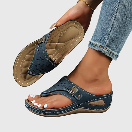 Women’s Lightweight Slip-On Sandals with Supportive Sole