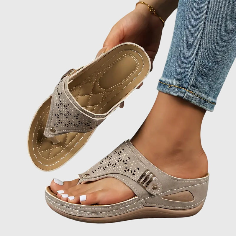 Women’s Lightweight Slip-On Sandals with Supportive Sole