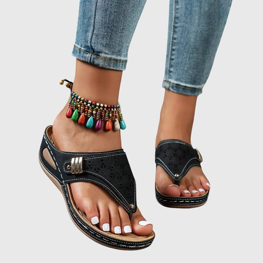 Women’s Lightweight Slip-On Sandals with Supportive Sole
