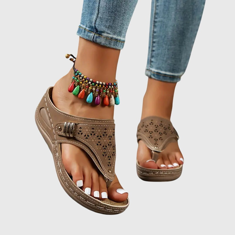 Women’s Lightweight Slip-On Sandals with Supportive Sole
