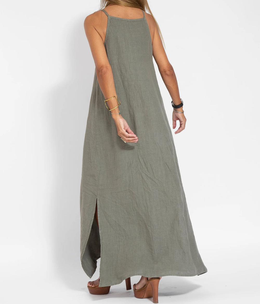 Women's Lightweight Strappy Maxi Dress – Adjustable Fine Straps
