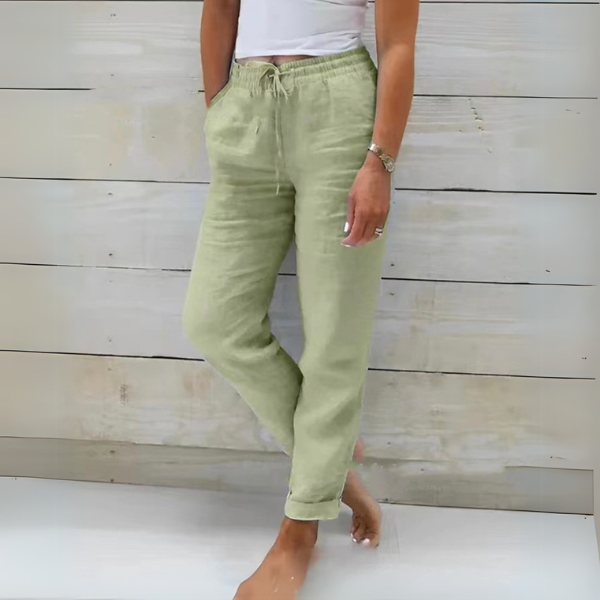 Women’s Lightweight Summer Pants – Relaxed Breathable Drawstring Fit