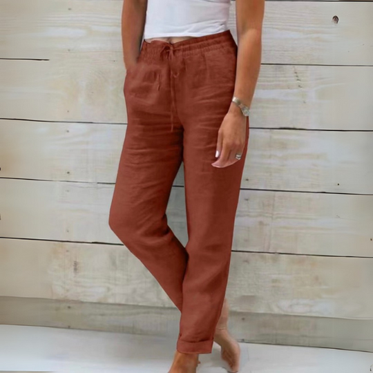 Women’s Lightweight Summer Pants – Relaxed Breathable Drawstring Fit