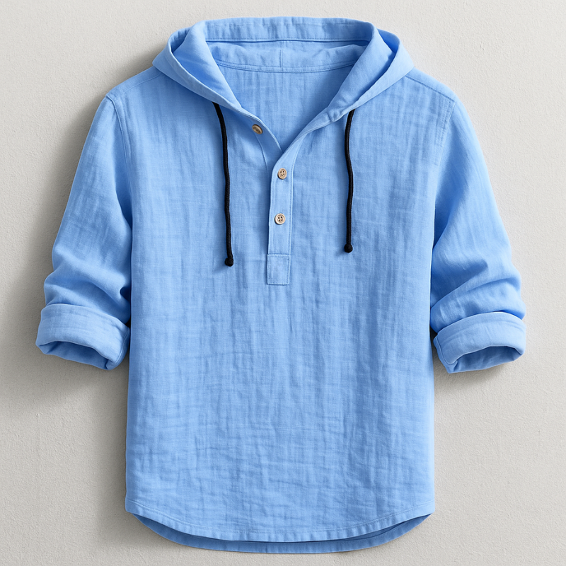 Women's Linen Hooded Shirt – 100% Natural Lightweight Style