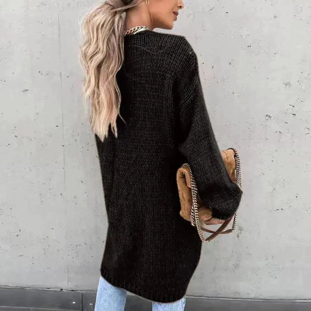 Women's Long Oversized Soft-Knit Cardigan, S–2XL