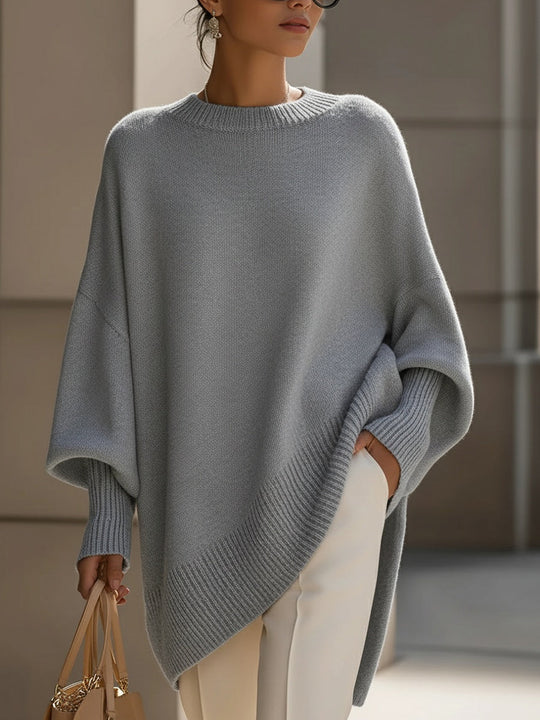 Women’s Oversized Knit Poncho – Soft Flowing Everyday Layer