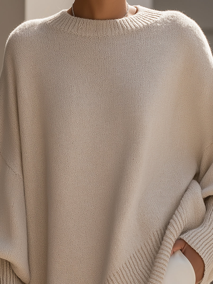 Women’s Oversized Knit Poncho – Soft Flowing Everyday Layer
