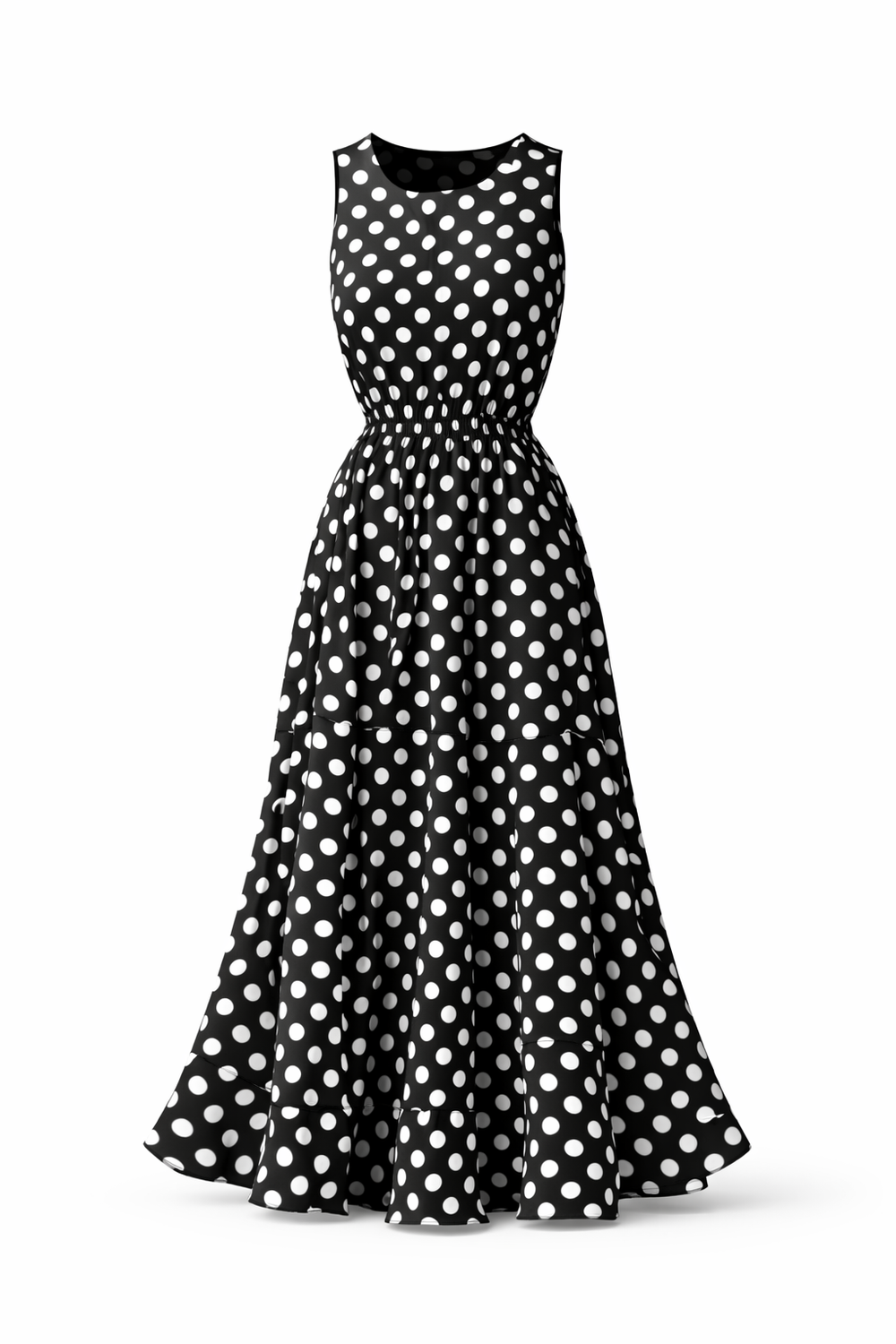 Women's Polka-Dot Dress – Feminine Vintage Summer Style