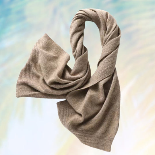 Women’s Premium Wool Scarf – Lightweight Warm Wrap and Shawl