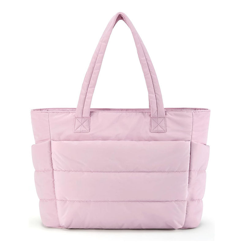 Women's Quilted Laptop Tote Bag – Lightweight Organised Interior