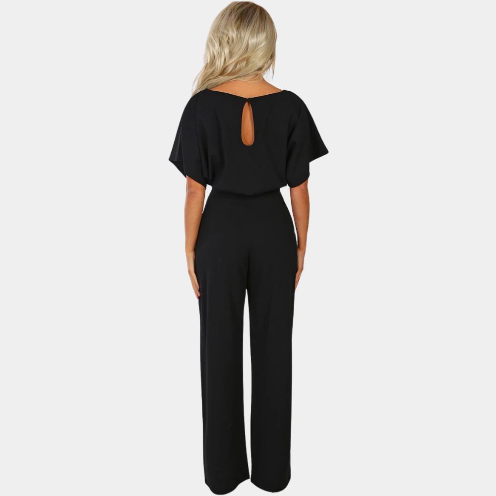 Women's Sleeveless Summer Jumpsuit – Breathable Wide-Leg Style