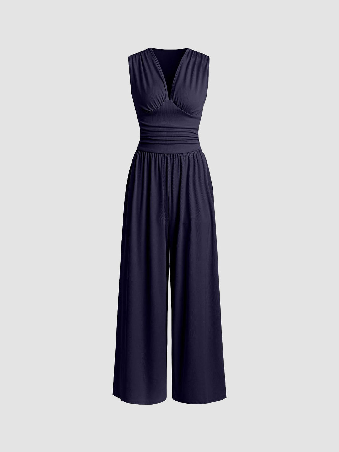 Women’s Sleeveless Wide-Leg Jumpsuit – Chic Flowing Summer Outfit