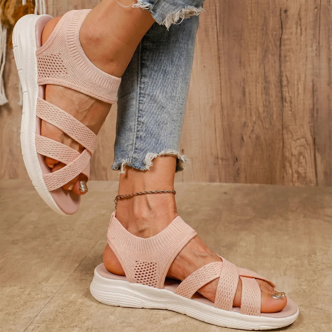 Women’s Slip-On Support Sandals with Stable Sole