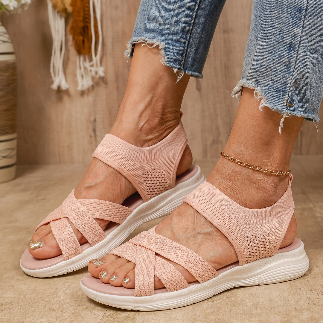 Women’s Slip-On Support Sandals with Stable Sole
