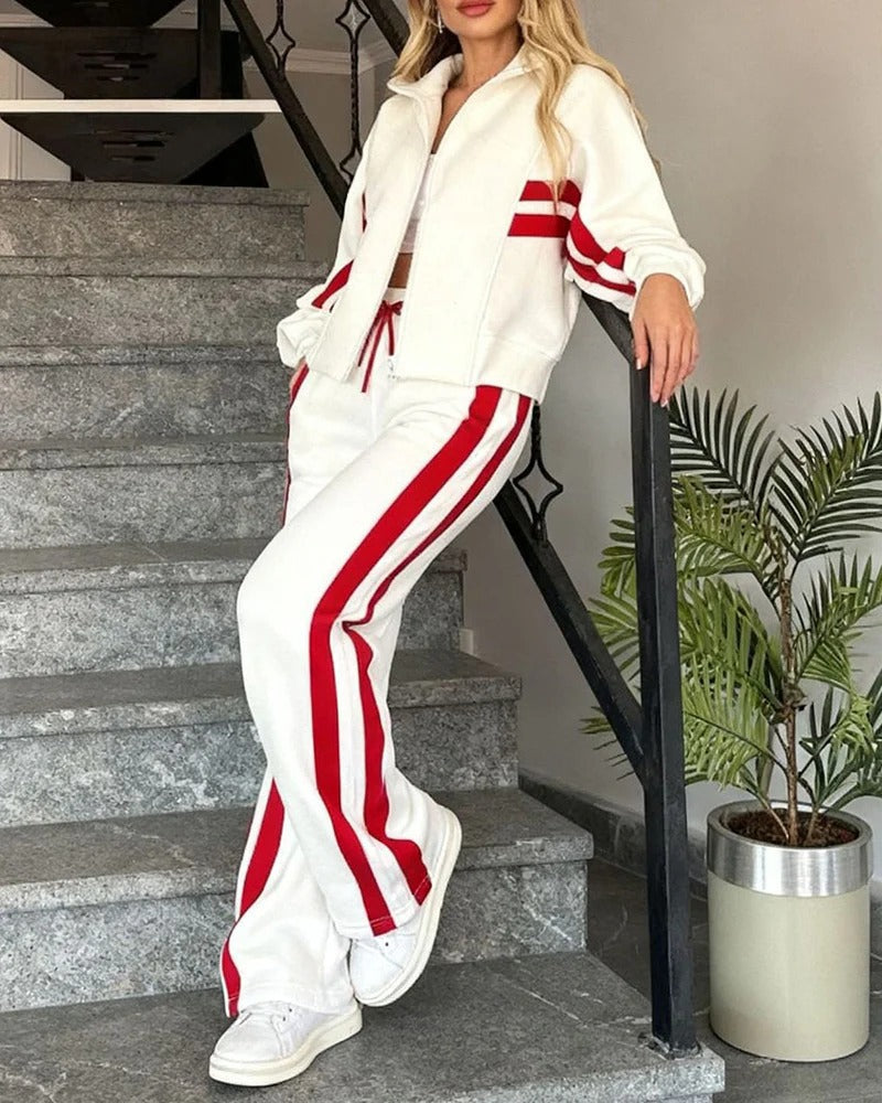 Women’s Sporty-Chic Lounge Set – Comfortable Two-Piece Everyday Outfit