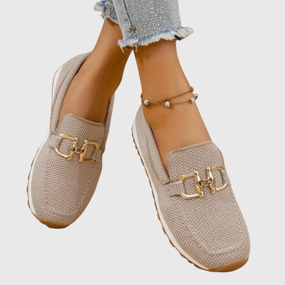 Women's Support Loafers with Cushioned Insole and Non-Slip Sole