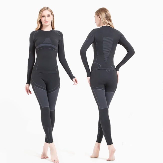 Women’s Two-Piece Stretch Ski Suit – Fitted Jacket and Matching Trousers
