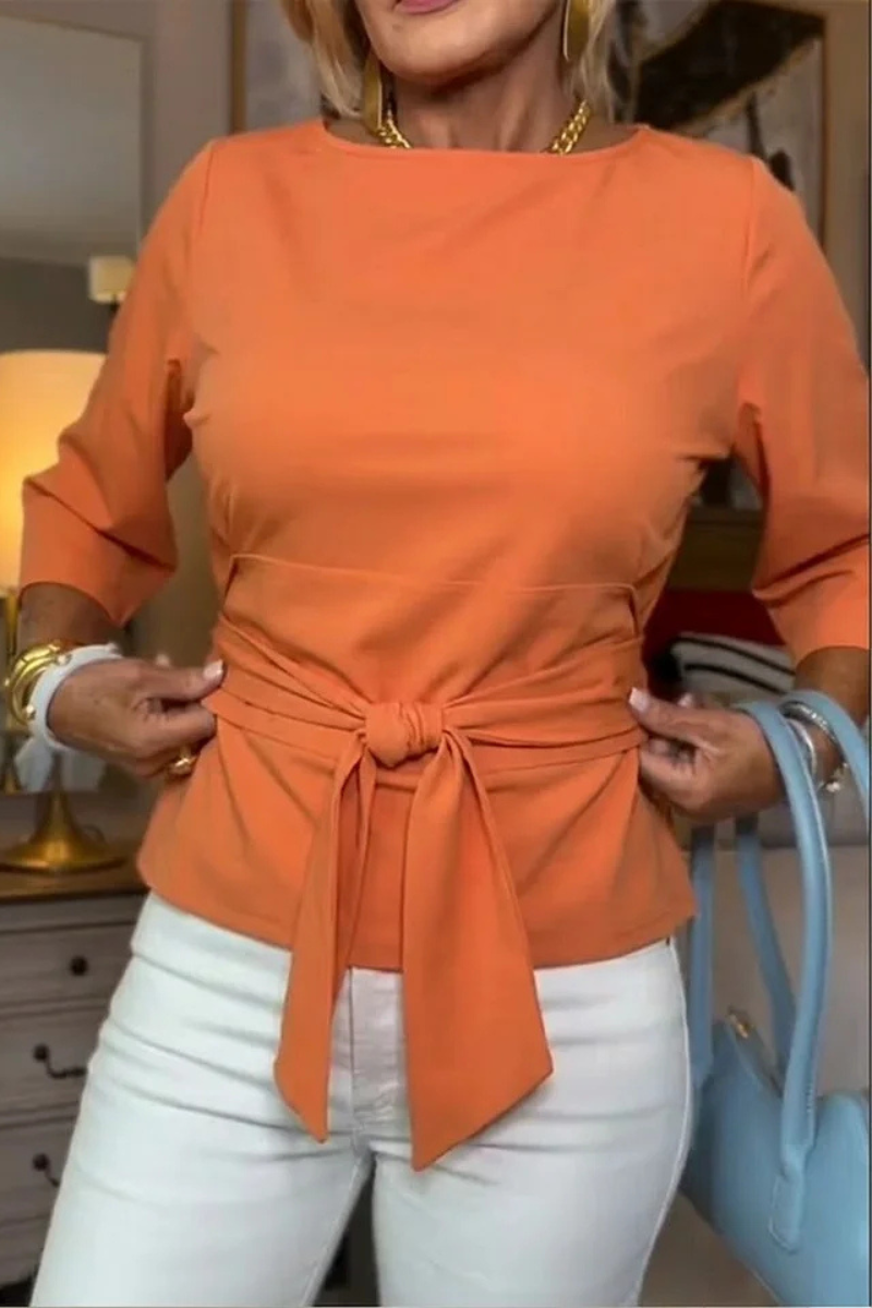 Women’s Waist-Tie Top – Lightweight Elegant Everyday Style