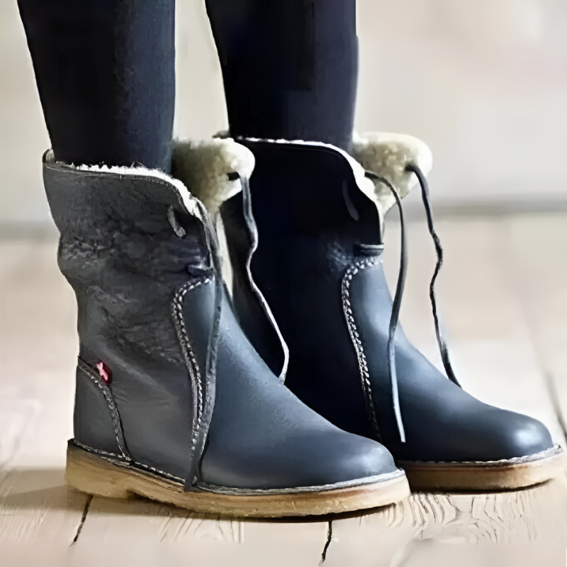 Women's Waterproof Snow Boots with Fleece Lining and Non-Slip Sole, 35–43