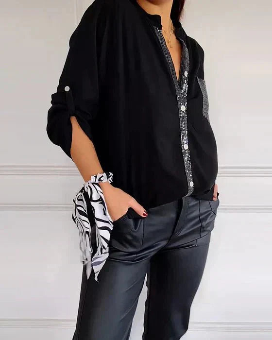Women's White Cotton Shirt – Slim-Fit Long-Sleeve Button-Up