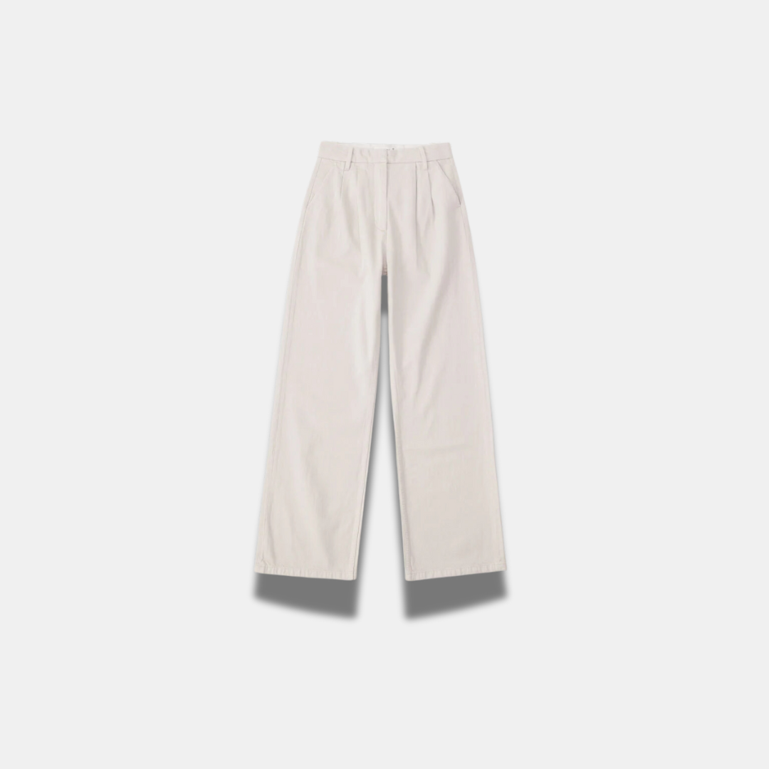 Women’s White Wide-Leg Trousers – Flowing Elegant Tailored Style