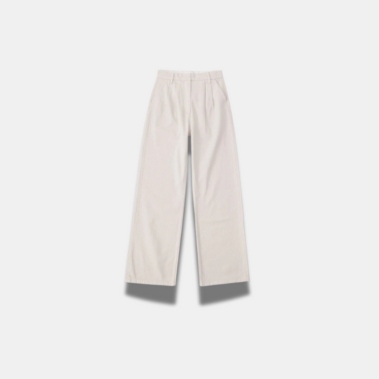 Women’s White Wide-Leg Trousers – Flowing Elegant Tailored Style