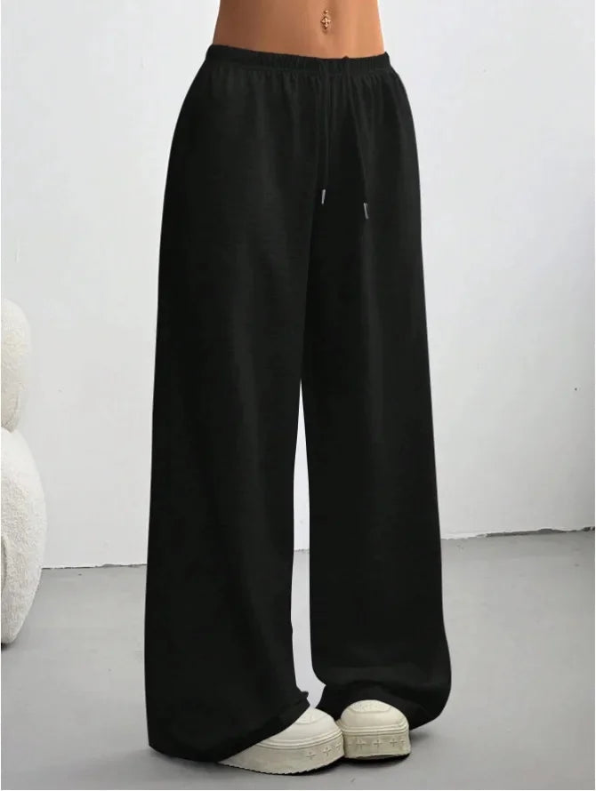 Women’s Wide-Leg Jogger Pants – Lightweight Relaxed Sweatpants