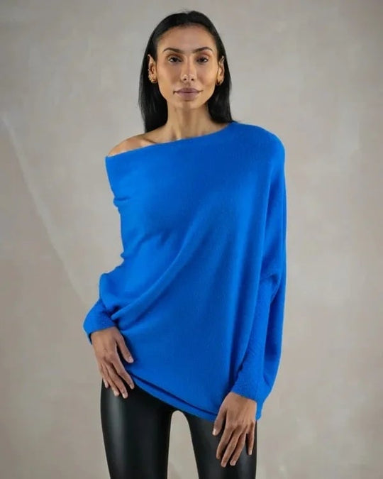 Women’s Winter Crew-Neck Sweater – Soft Warm Fitted Knit