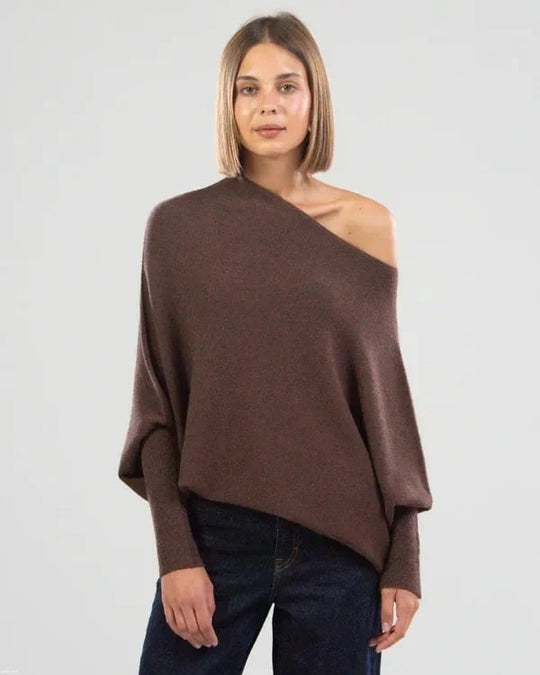 Women’s Winter Crew-Neck Sweater – Soft Warm Fitted Knit