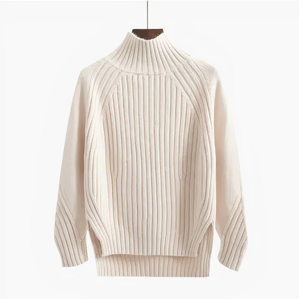 Women’s Wool Turtleneck Sweater – Soft Breathable Long-Sleeve Knit