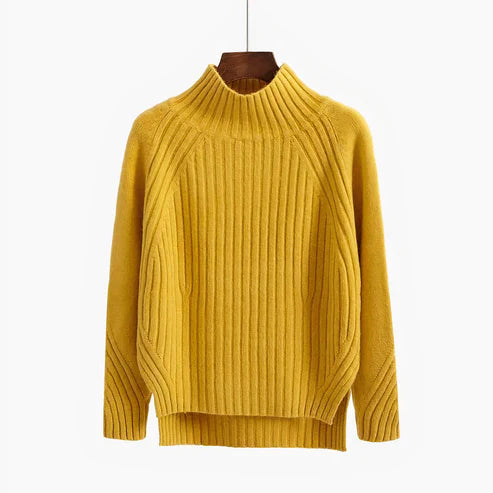 Women’s Wool Turtleneck Sweater – Soft Breathable Long-Sleeve Knit