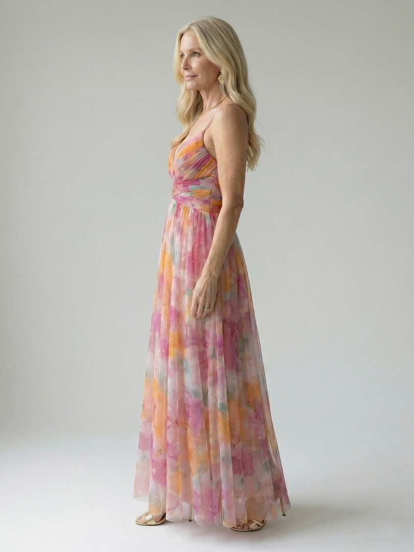 Women's Wrap Maxi Dress – Lightweight Flowing Summer Style