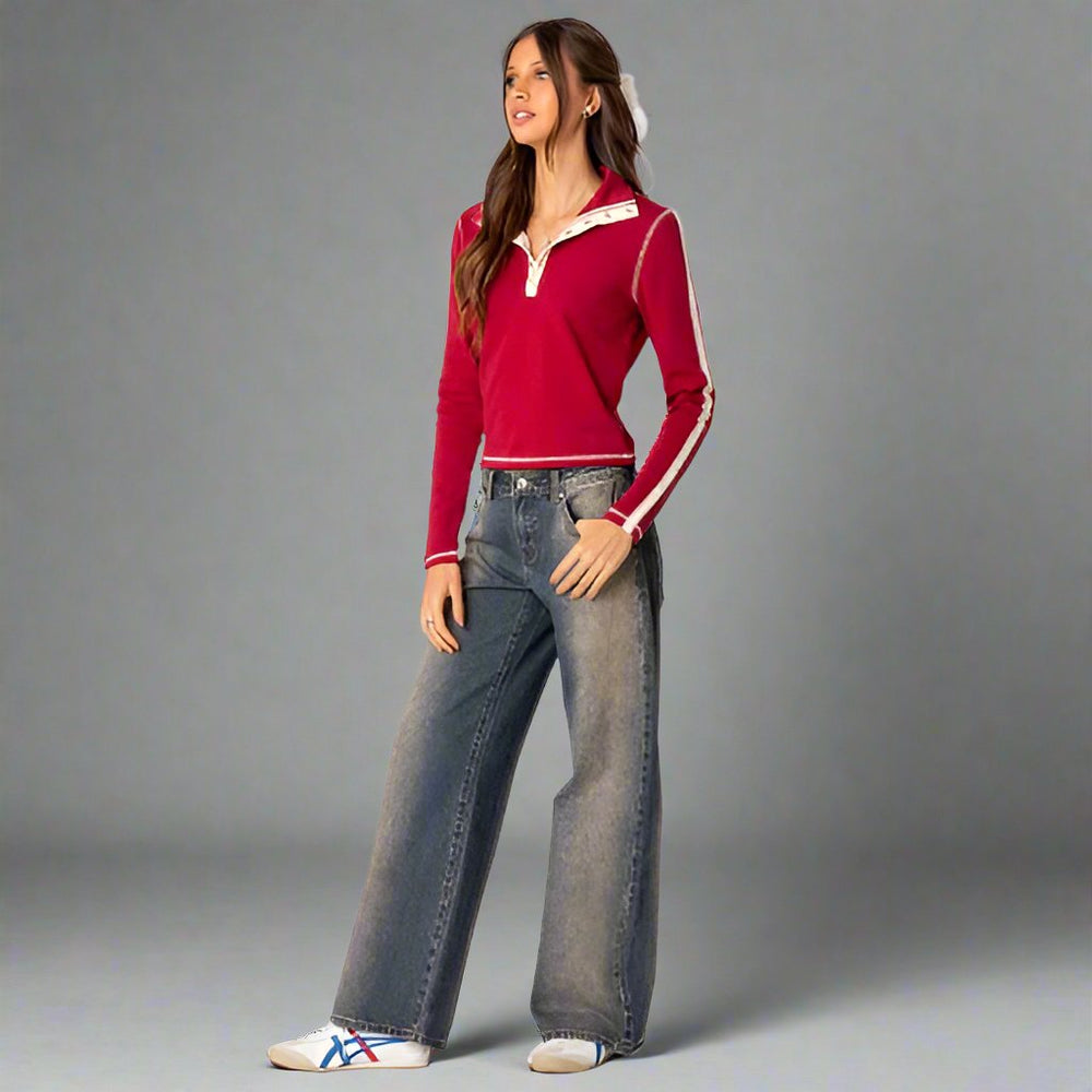 Women's Y2K Low-Rise Stretch Skinny Jeans