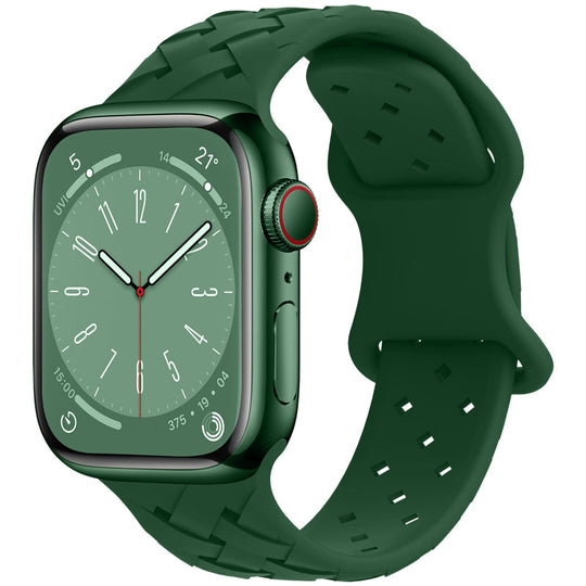 Braided Silicone Band for Apple Watch  1 to 8, SE & Ultra series