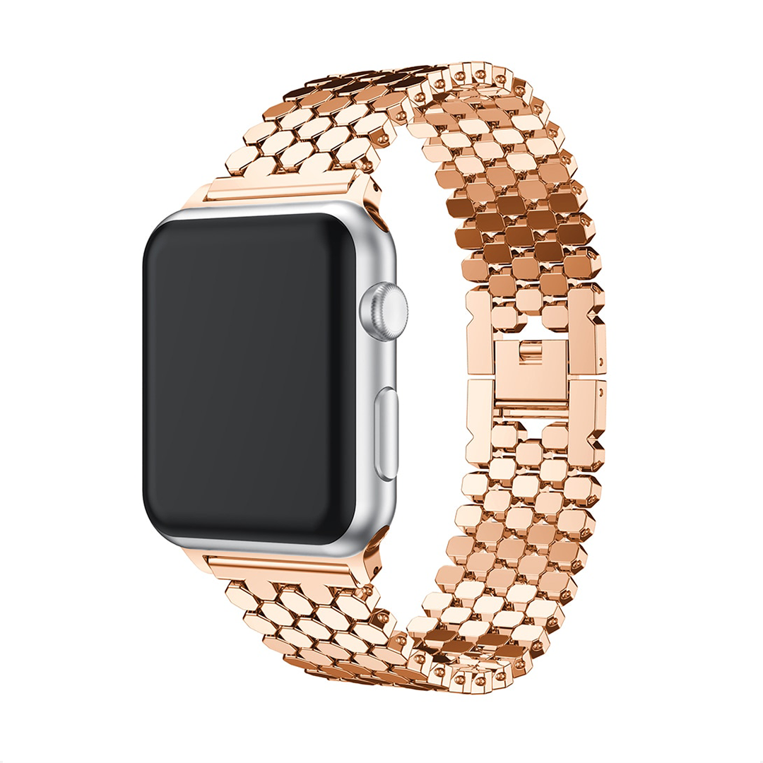Honeycomb Metal Strap for Apple Watch 1 to 8, SE & Ultra series