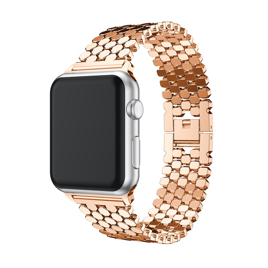 Honeycomb Metal Strap for Apple Watch 1 to 8, SE & Ultra series