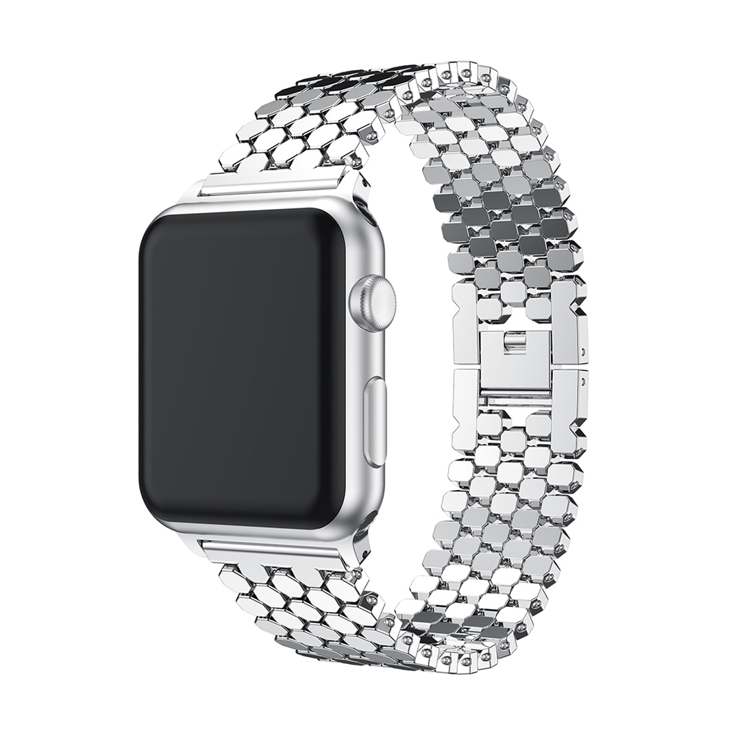 Honeycomb Metal Strap for Apple Watch 1 to 8, SE & Ultra series