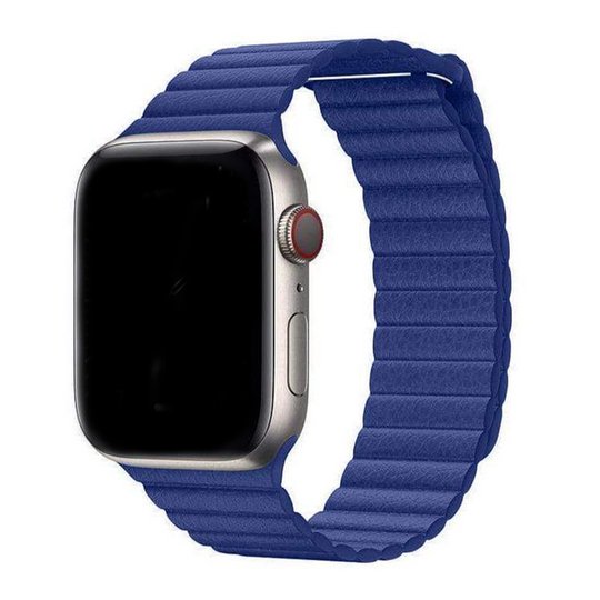 Magnetic Leather Loop for Apple Watch 1 to 8, SE & Ultra series