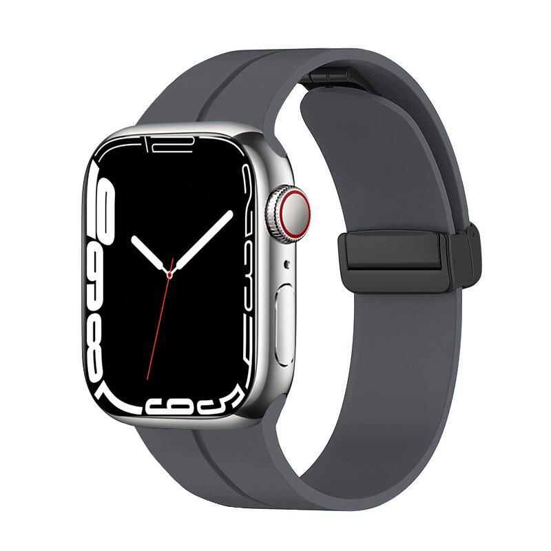 Magnetic Silicone Buckle Band for Apple Watch