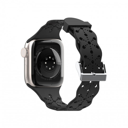 Silicone Lace Band for Apple Watch 1 to 8, SE & Ultra series