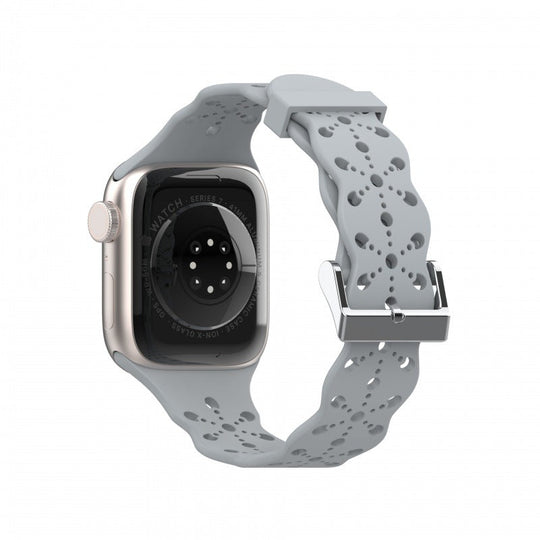 Silicone Lace Band for Apple Watch  1 to 8, SE & Ultra series