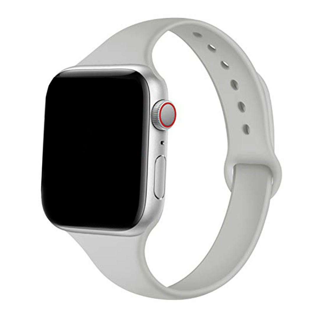 Slim Silicone Strap for Apple Watch  1 to 8, SE & Ultra series
