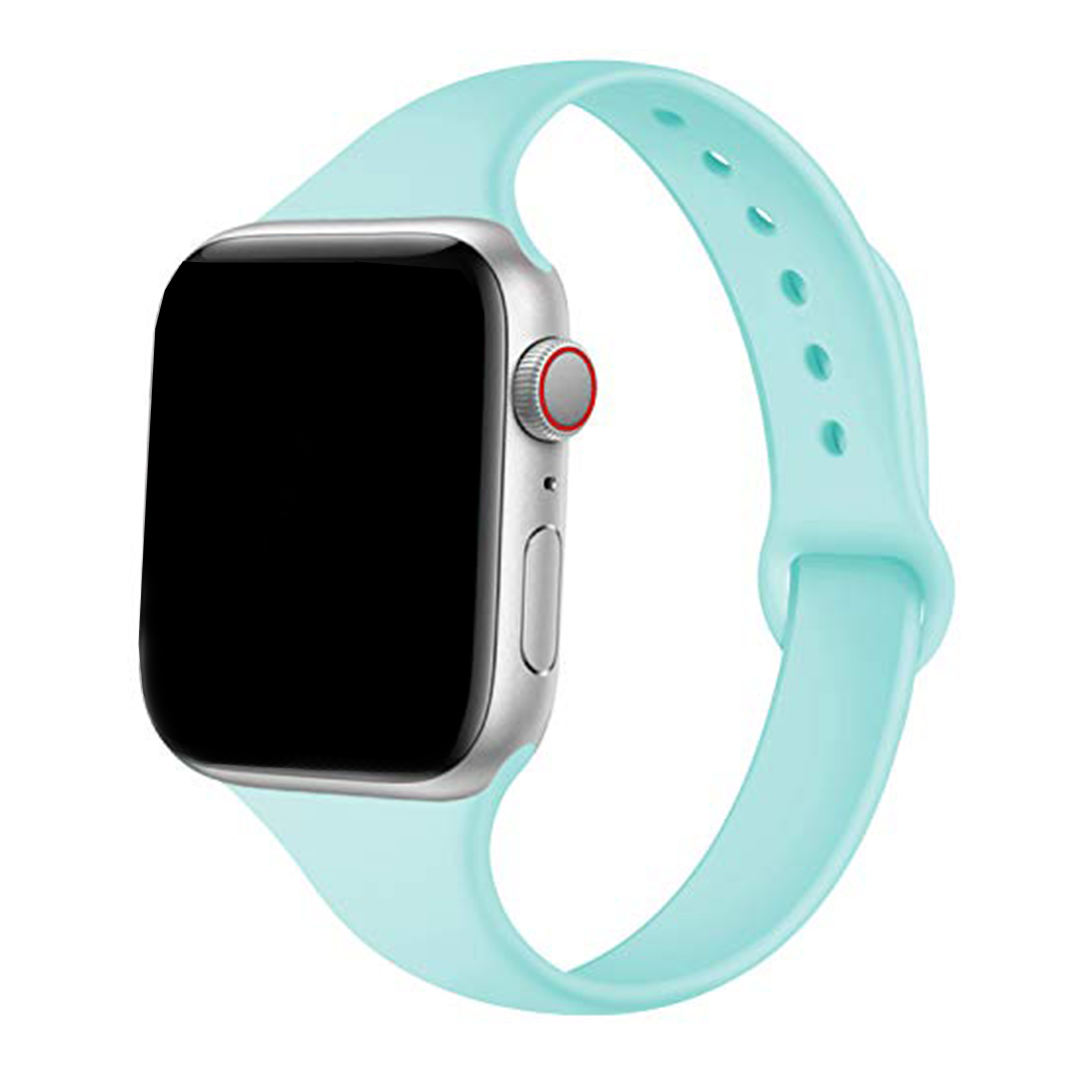 Slim Silicone Strap for Apple Watch 1 to 8, SE & Ultra series