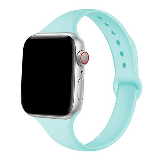 Slim Silicone Strap for Apple Watch  1 to 8, SE & Ultra series