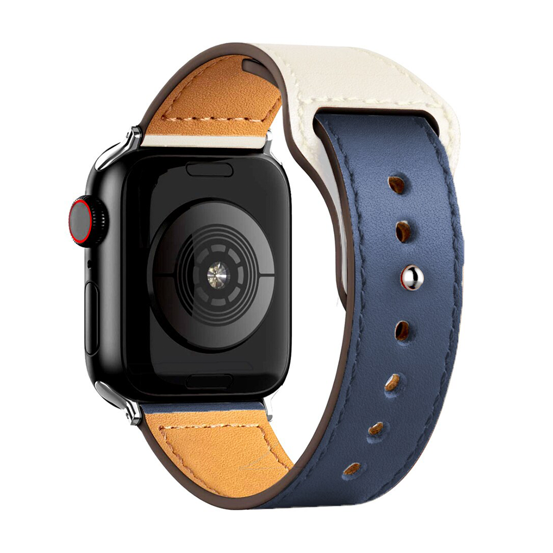 Sport Leather Strap for Apple Watch  1 to 8, SE & Ultra series