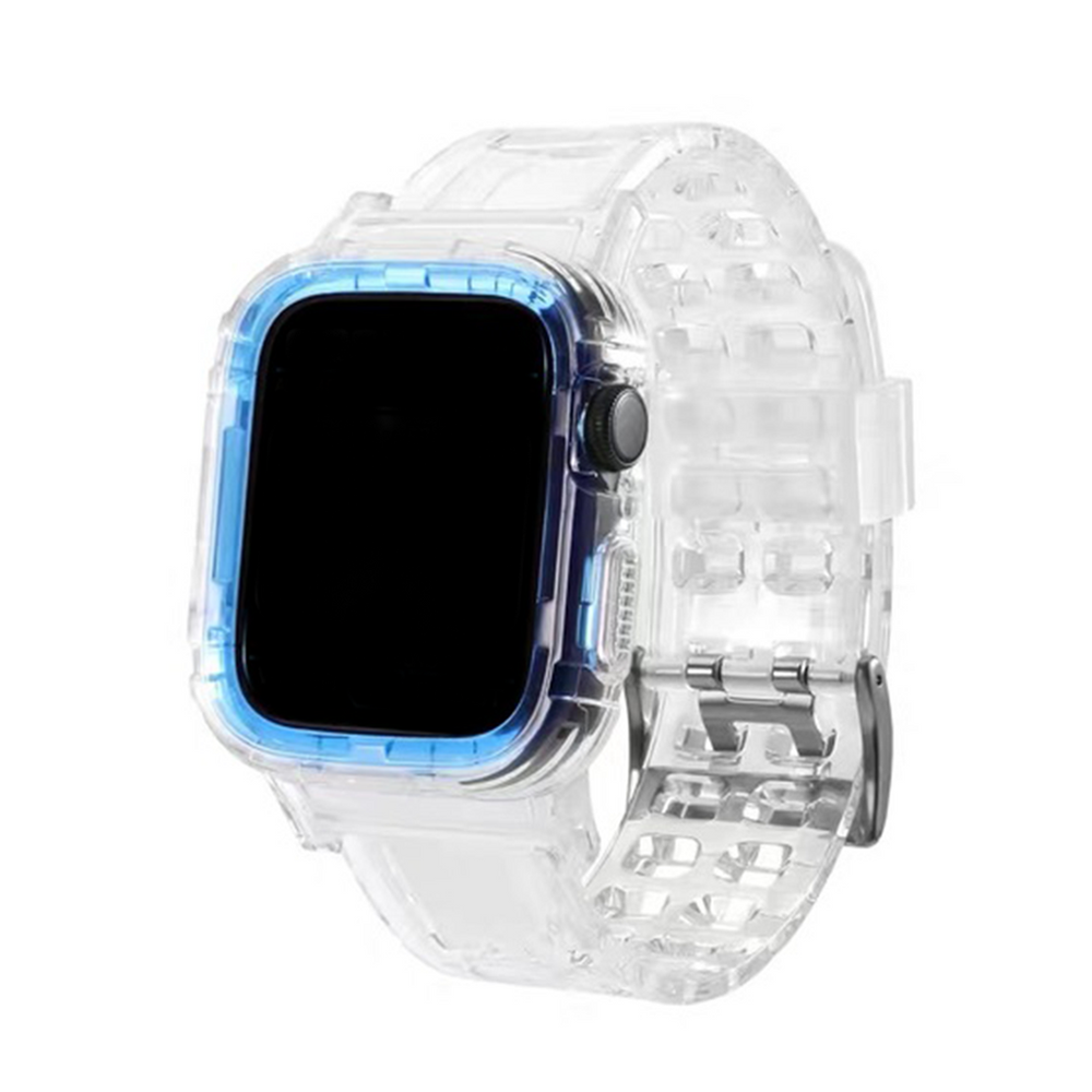 Translucent Silicone Strap for Apple Watch 1 to 8, SE & Ultra series