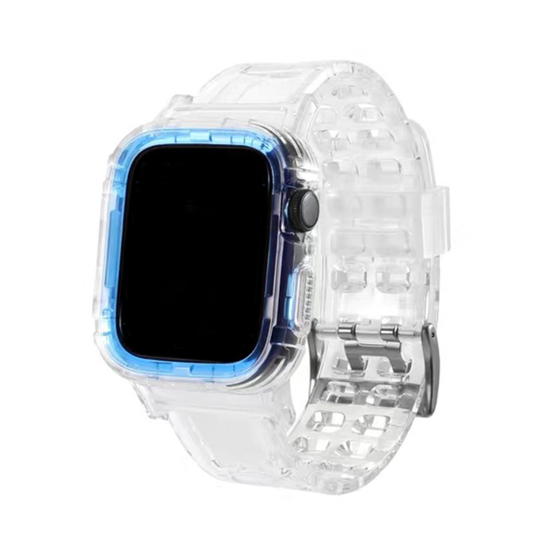 Translucent Silicone Strap for Apple Watch 1 to 8, SE & Ultra series